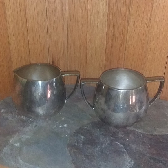 Lot of 3 Vintage plated sugar, cream, dish - Picture 3 of 10